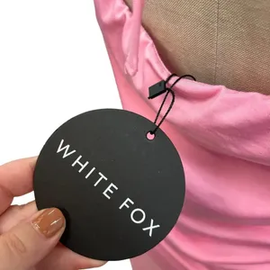 White Fox Boutique The Long Run Mini Dress Pink Halter Bodycon Size XL‎ thumbnail 11