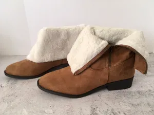 Brown Suede Boots, Size 9 thumbnail 5