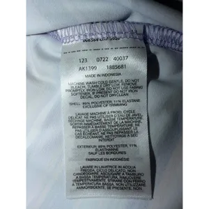 Columbia Chill River Tank Top Omni Wick Purple Stripe Split Back Size Large EUC thumbnail 5