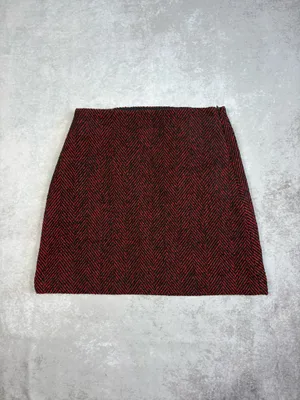 LOFT Petite Herringbone Tweed Mini Skirt thumbnail 2