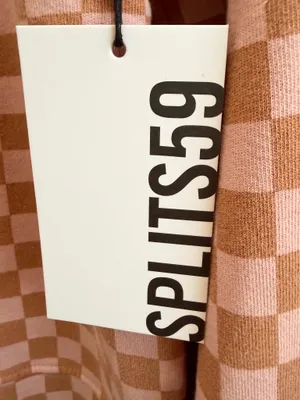 SPLITS59 Sweatshirt Women’s Size XS Tilda French Terry Checkerboard Print NWT thumbnail 6
