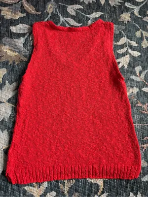 J. Crew Red V-Neck Sweater Tank Size S thumbnail 8