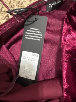Burgundy Dress thumbnail 3