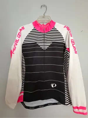Pearl Izumi Women’s Cycling Jersey - Black, White & Pink Accent thumbnail 2