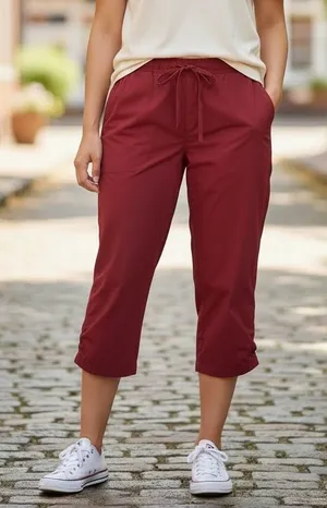 REI Red 100% Nylon UPF 30+ Hiking Performance Capris‎ Size 8 thumbnail 1