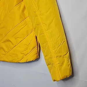 Ralph Lauren black label yellow puffer jacket zip pockets sz Small thumbnail 2