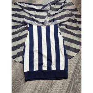 Anthropologie Postage Stamp Blue Gingham Elsie Blouse - size Small New thumbnail 6