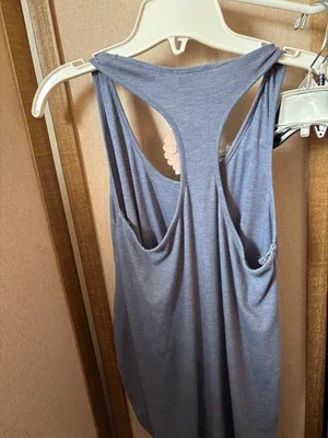 FINAL MARKDOWN Soprano Women's Knot-Front Tank Top — Heather Blue Medium NWT thumbnail 6