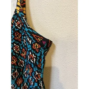 Robbie Bee Boho Tribal Maxi Dress XL Geometric Festival Vacation Dress thumbnail 6