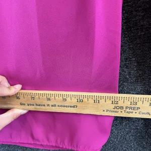 Banana Republic Fuchsia Pink Wide Leg Palazzo Pants Slits Pockets Size Large thumbnail 11