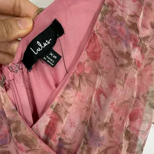 Lulus Floral Flutter Sleeve Maxi Dress XS Dreamiest Desires Garden Party Pink thumbnail 5