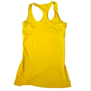 Adidas yellow racerback tank top thumbnail 2