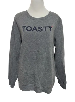 5/$30 🎈 Old navy large grey toasty crewneck sweatshirt thumbnail 1