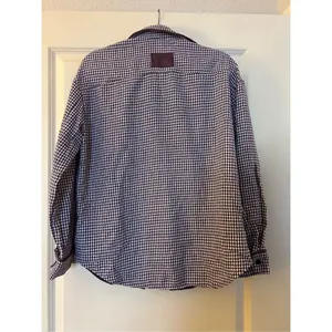NEW Houndstooth Shacket Jacket Long Sleeve Button Down Shirt XL Purple thumbnail 3