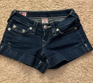 True Religion Vintage Jean Low-Rise Shorts thumbnail 1