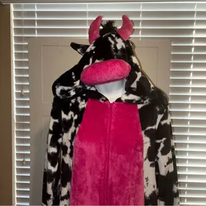 Celebrate Black and Pink Pajama Onesie thumbnail 3