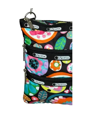 LeSportSac ✿ Crossbody Bag Festival Handbag ✿ Mixed Multi Floral Print ✿ 3X Zip thumbnail 7
