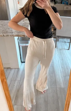 American-eagle-outfitters Women's Cream and Tan Joggers-tracksuits thumbnail 1