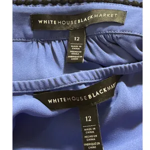 WHITE HOUSE BLACK MARKET Cobalt Cornflower Blue‎ Embroidered Shell and Dress 12 thumbnail 8