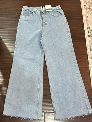 RAGGED Priest Blue Women's Raw Hem Jeans 32 NWT thumbnail 1