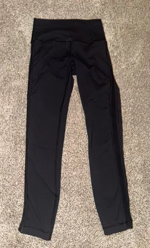 Lulumari Lululemon Wunder Under High-Rise Tight *Mix & Mesh Black Leggings Size 4 thumbnail 1