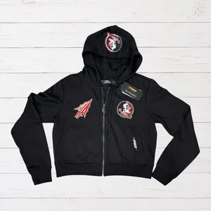 Pro Standard FSU Florida State Seminoles Luxury Full Zip Hoodie M NWT thumbnail 2