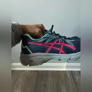ASICS Sneakers Gel Venture 8 Hiking Running Trail Shoes Mint Blue Green Pink 6.5 thumbnail 12