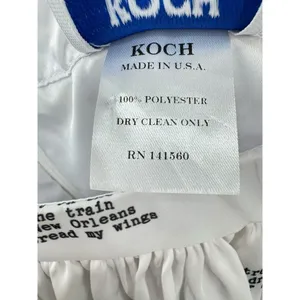 KOCH Book Writing Print Top Tiered Ruffle‎ Crop Tank Made In USA Size Small thumbnail 5