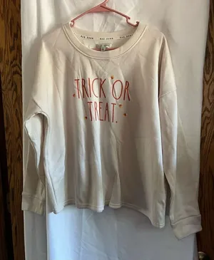 Rae Dunn Trick Or Treat Crewneck Sweatshirt Woman’s Size Medium thumbnail 1
