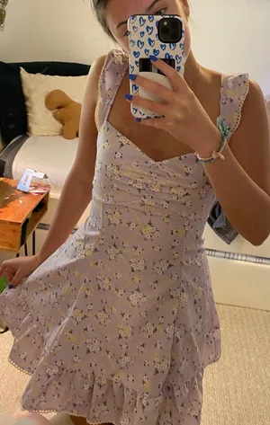Purple And Yellow Dress Size XS thumbnail 1
