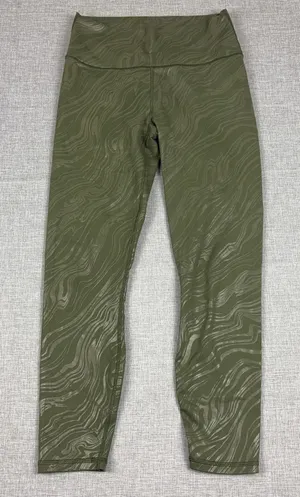 Fabletics Leggings Womens XS Green Ankle PowerHold Yoga Gym Pants Compression thumbnail 1
