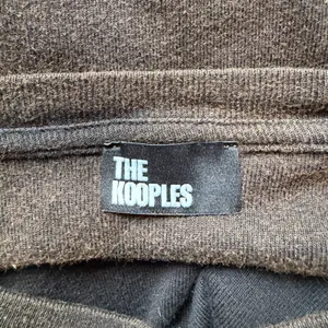 The Kooples Brown White Logo Ringer T-Shirt Women’s Size 1 NWT Retro Inspired thumbnail 7