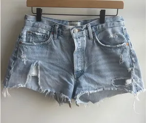 AGOLDE Parker Vintage Cut Off Denim Shorts Size 27 boho distressed designer thumbnail 1