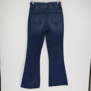 Lucky Brand Women's Flare Medium Wash Jean Size 10 Y2k Denim Classic Frayed Hem‎ thumbnail 9