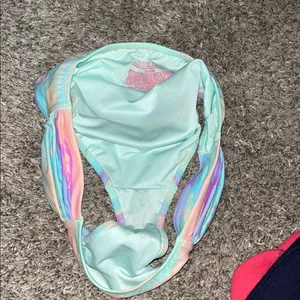 Victoria's Secret Pastel Tie-Dye Bikini Bottoms - Mint, Pink, Purple thumbnail 3