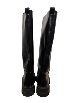 H&M Chunky Knee High Lug Sole Boots Size 7 thumbnail 6