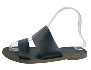 Madewell The Boardwalk Women's Black Dual Strap Slip On Slides Flat Sandals 5.5 thumbnail 1