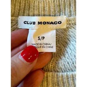 Club Monaco Sweater‎ Women Small Gray Wool Cashmere Blend Bell Sleeve Andreah thumbnail 9