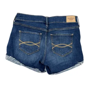 Women's Abercrombie & Fitch Jean Shorts 26 W Sz 2 Hi Rise Denim‎ thumbnail 3