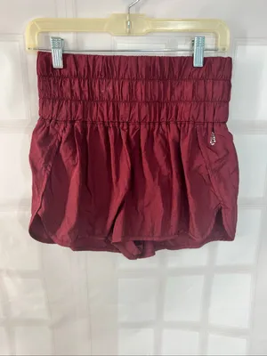 Free people movement The Way Home Run Shorts in burgundy size medium thumbnail 2