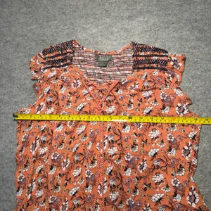Natural Reflections Women's Floral Smocked Blouse, Size L thumbnail 6