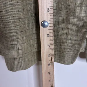 Vtg‎ Lauren Ralph Lauren linen houndstooth Glen Plaid Blazer size 10 equestrian thumbnail 9