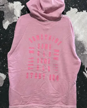 Divided Pink Puff Print Tell Me Something New Hoodie thumbnail 1