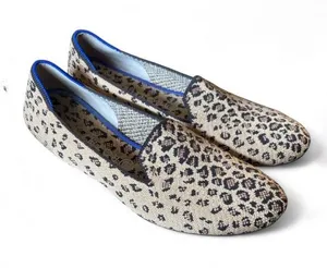 Rothy’s The Loafer Leopard Print Round Toe Slip-On Ballet Flats Size 11 Classic thumbnail 1