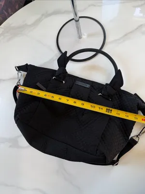 Vera Bradley Black Quilted Small Top-Handle Satchel thumbnail 12