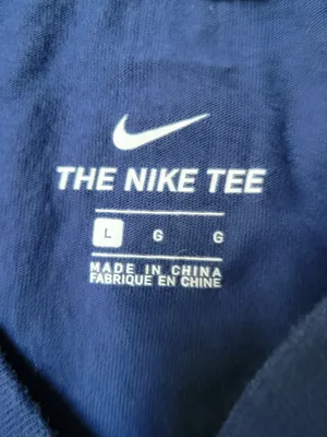 Nike USA Blue Crop Tee with Swoosh Women's L thumbnail 2