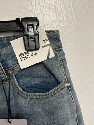#84 NWT S.O.N.G Women’s Mid Rise Street Jean Wide Leg Size 28/7 thumbnail 5