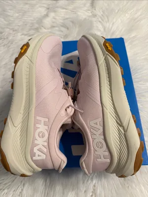 Hoka Transport Pale Pink /Lilac Trail Sneakers with Cream Midsole size 7 thumbnail 10