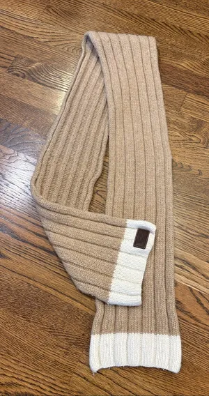 COACH wool cashmere 56” ribbed scarf thumbnail 1