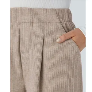 Brand New Halara Ribbed High Waisted Pocket Wide Leg Casual Pants Size XS thumbnail 3